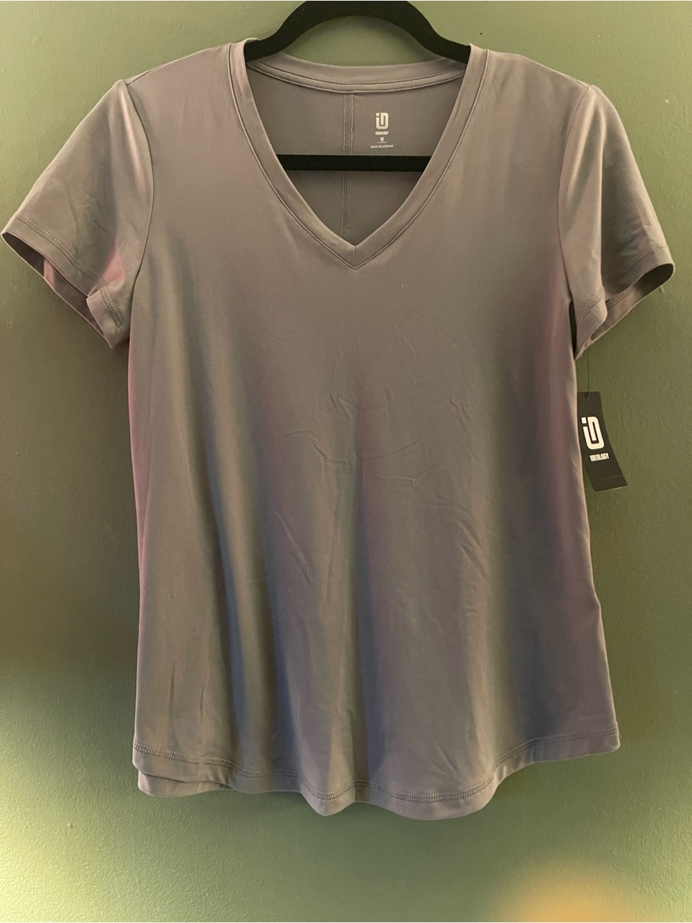Ideology V-Neck Short Sleeve Tee in grey